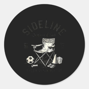 Sticker Rond Club de loisirs de côté Cheer Snack Repeat Maman d