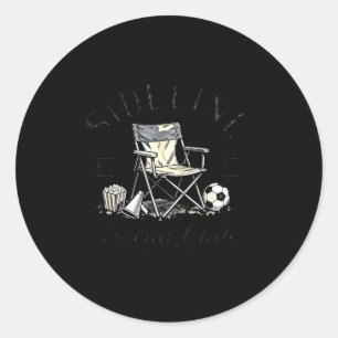 Sticker Rond Club de loisirs de côté Cheer Snack Répéter Maman