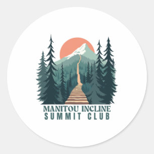 Sticker Rond Club de sommet de Manitou Incline1
