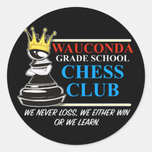 Sticker Rond Club d'échecs SWAG