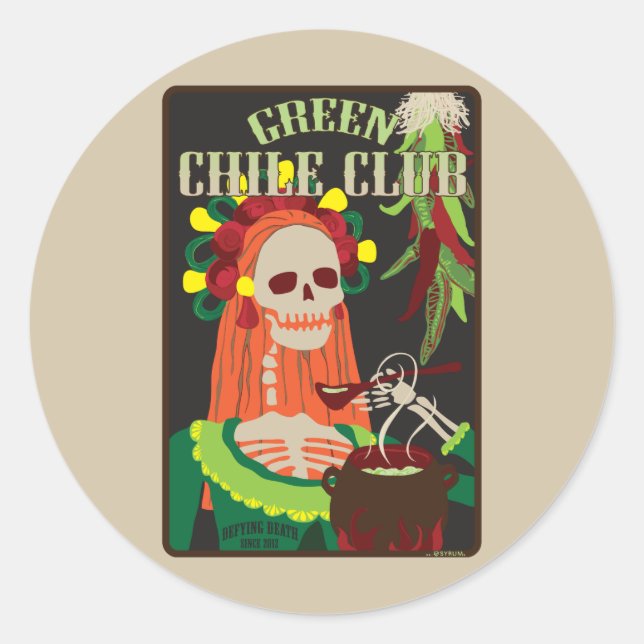 Sticker Rond club-enfant vert (Devant)