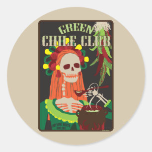 Sticker Rond club-enfant vert