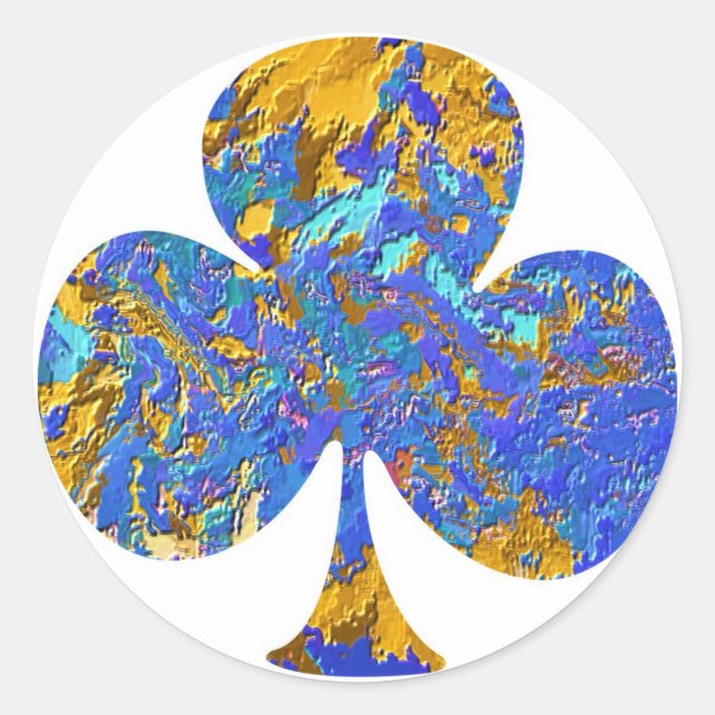 Sticker Rond Club House - Ventilateur de poker (Devant)
