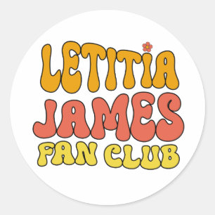 Sticker Rond Club Letitia James Fan