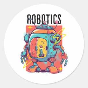 Sticker Rond Club robotique