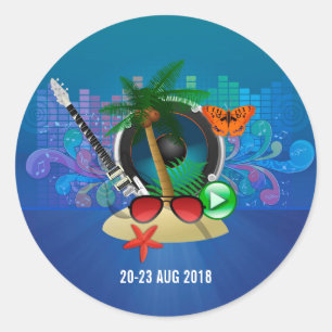 Sticker Rond Club Summer Music Festival