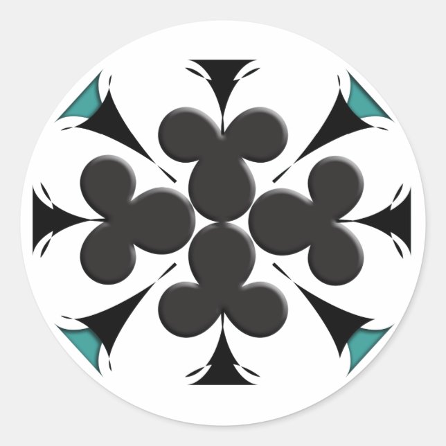 Sticker Rond Clubs (Devant)