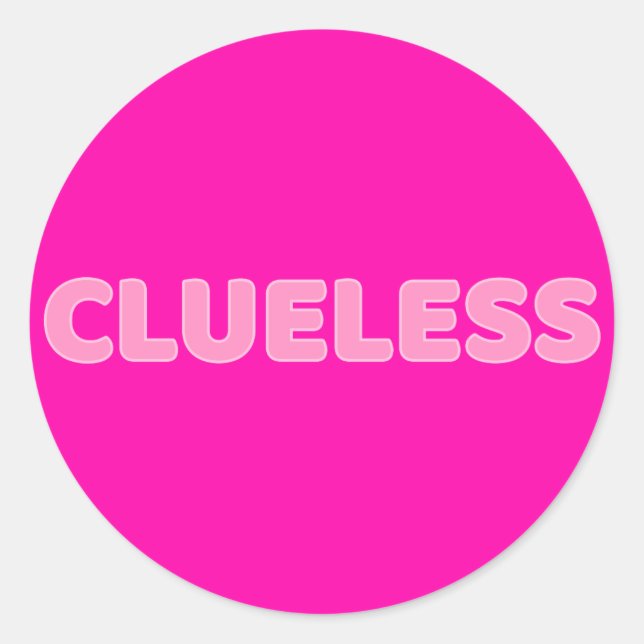 Sticker Rond Clueless I (Devant)