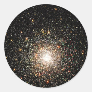 Sticker Rond Cluster d'étoiles de Voie Lactée