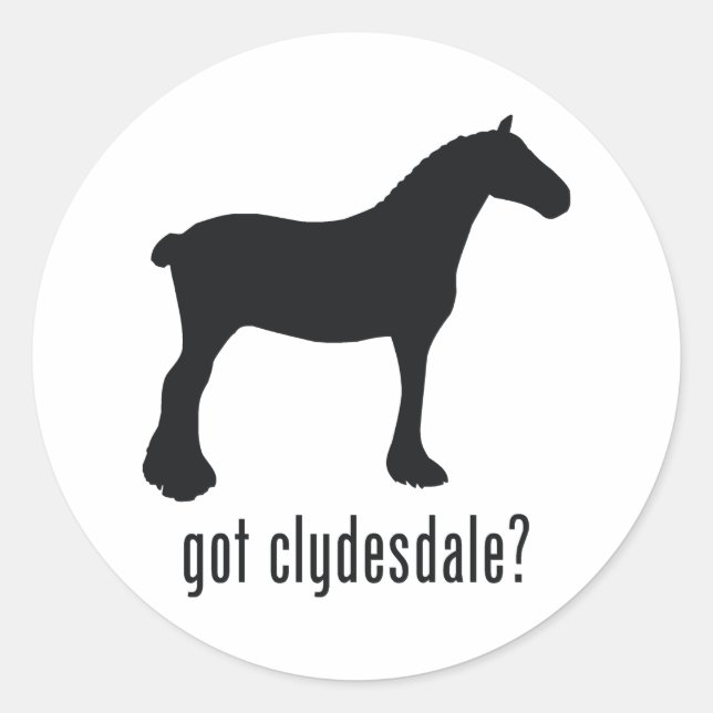 Sticker Rond Clydesdale (Devant)
