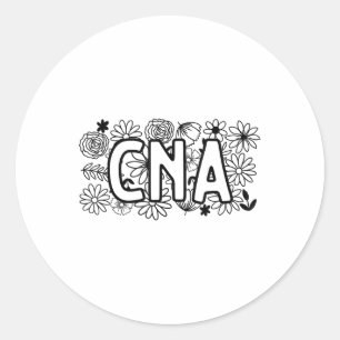 Sticker Rond Cna Certified Nursing Istant Patient Soins de sant