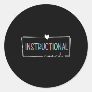 Sticker Rond Coach pédagogique scolaire Spécialiste académique
