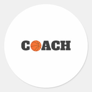 Sticker Rond Coach Sketll Avec Chemise Sketll