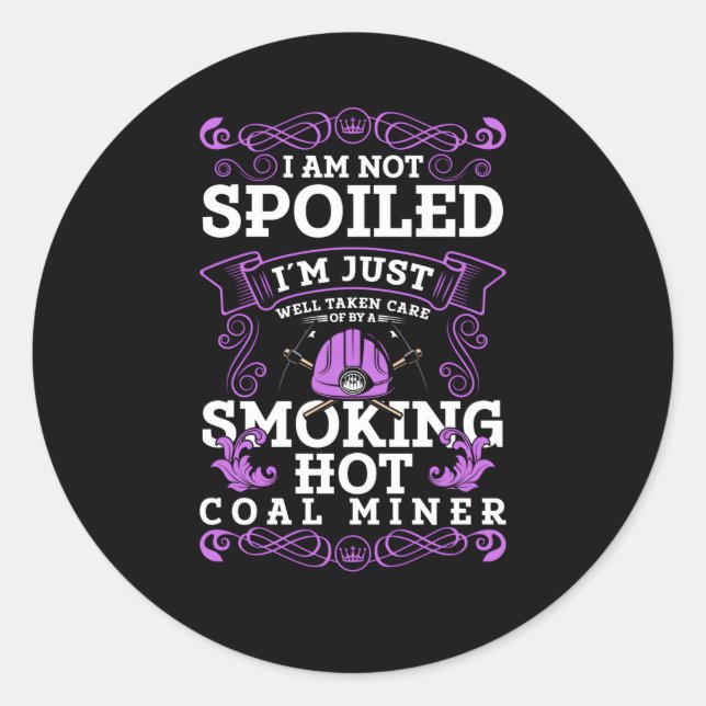 Sticker Rond Coal Mining Friend Coal Miner Friend Coal Miner (Devant)