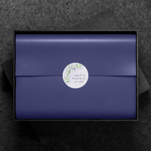 Sticker Rond Coastal Chic Plage violet et chaux vert personna
