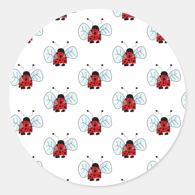 Sticker Rond Coccinelle (Devant)
