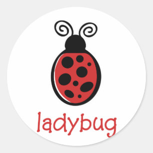 Sticker Rond Coccinelle