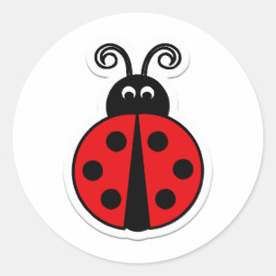 Sticker Rond coccinelle