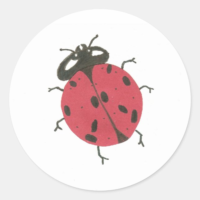 Sticker Rond Coccinelle Karaté Kata (Devant)