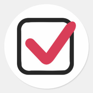Sticker Rond Coche rouge
