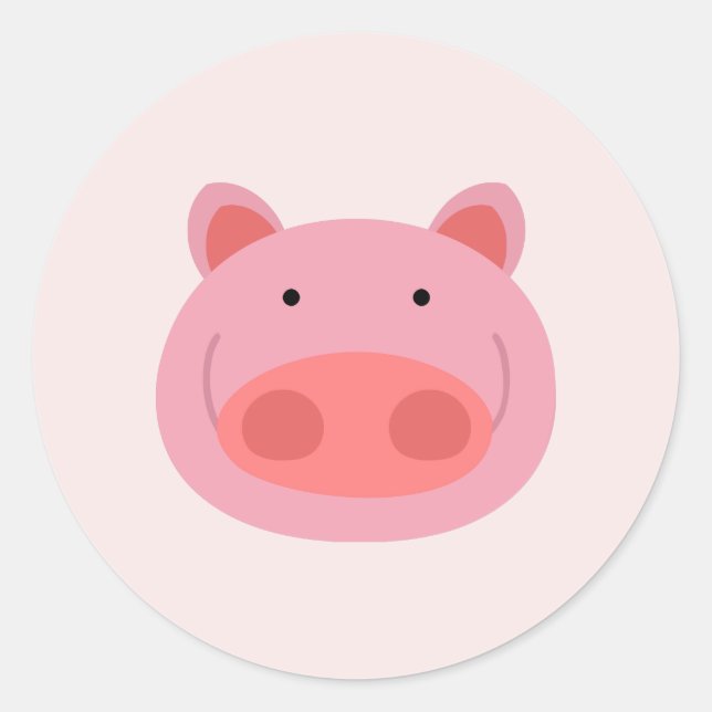 Sticker Rond Cochon (Devant)