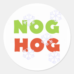 Sticker Rond Cochon de noeud