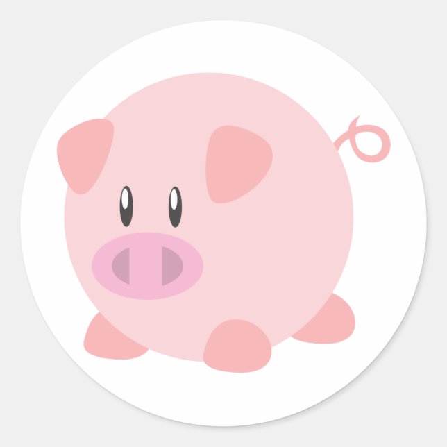 Sticker Rond Cochon T Chemise, Chemises, Cadeaux De Cochon, Art (Devant)