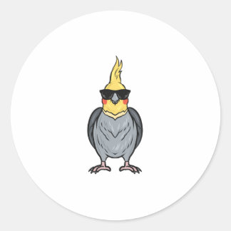Sticker Rond Cockatiel