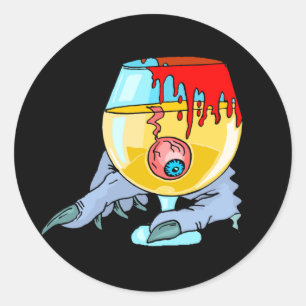 Sticker Rond Cocktail Eyeball