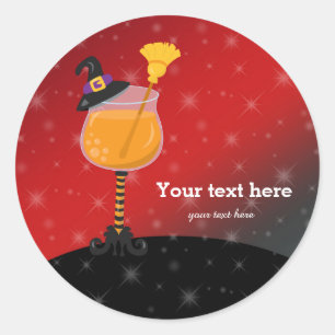 Sticker Rond Cocktail Halloween