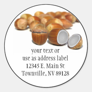 Sticker Rond Coco Hazel Nut
