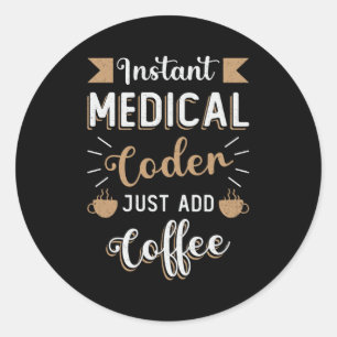 Sticker Rond Codage ICD Coder Médicale instantané