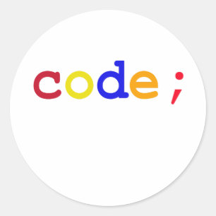 STICKER ROND CODE