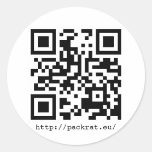 Sticker Rond Code #1 de PackRat QR
