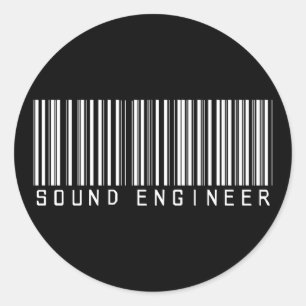 Sticker Rond Code barre du Sound Engineer