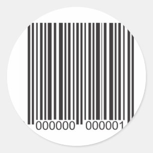 Sticker Rond Code barres