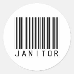 Sticker Rond Code barres de portier