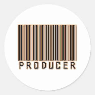 Sticker Rond Code-barres du producteur