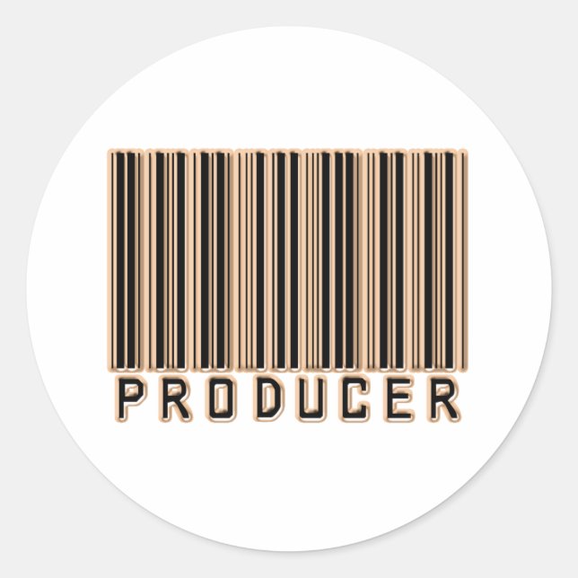 Sticker Rond Code-barres du producteur (Devant)