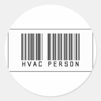 Sticker Rond Code-barres personne HVAC