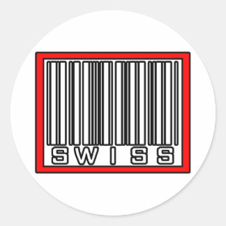 Sticker Rond Code-barres suisse