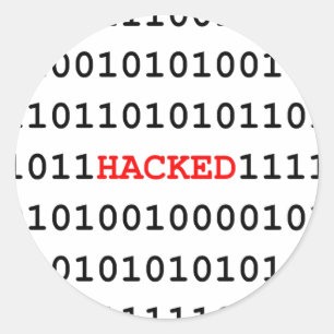 Sticker Rond Code piraté