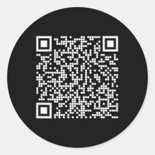 Sticker Rond Code Qr Danse Trump Drôle Président Trump Danse