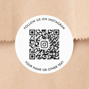 Sticker Rond Code QR Instagram
