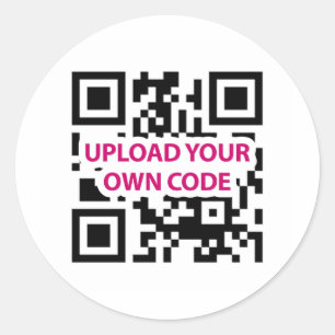Sticker Rond Code QR personnalisable