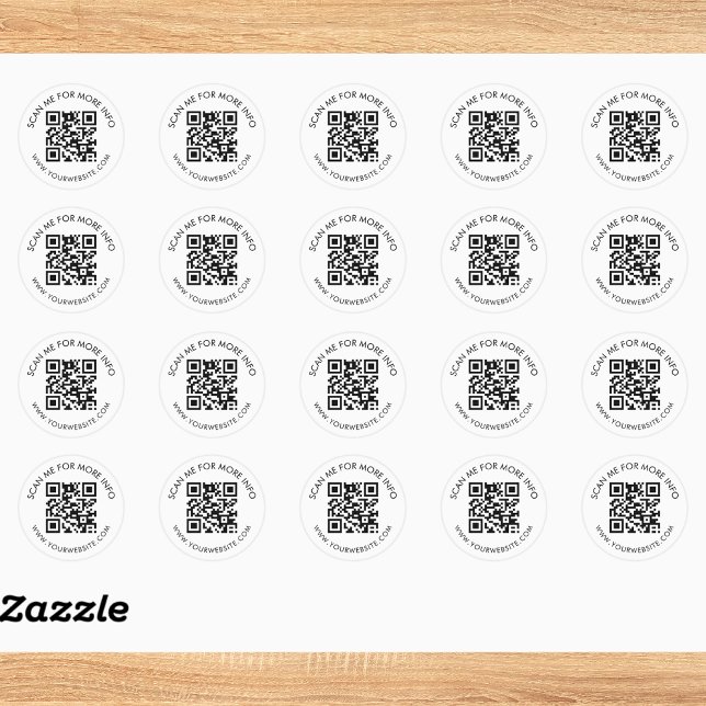 Sticker Rond Code QR personnalisé (Créateur téléchargé)