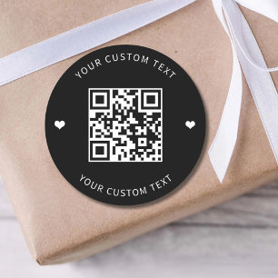 Sticker Rond Code QR personnalisé Emballage de produits pour pe