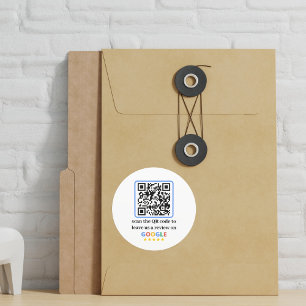 Sticker Rond Code QR pour les avis Google