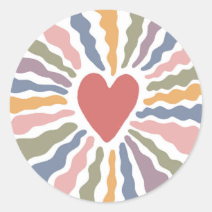 Sticker Rond Coeur