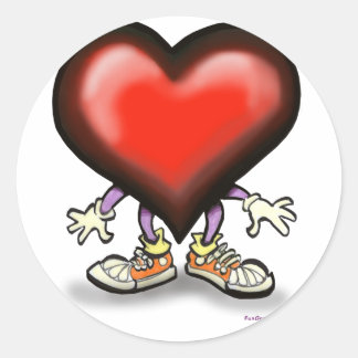 Sticker Rond Coeur